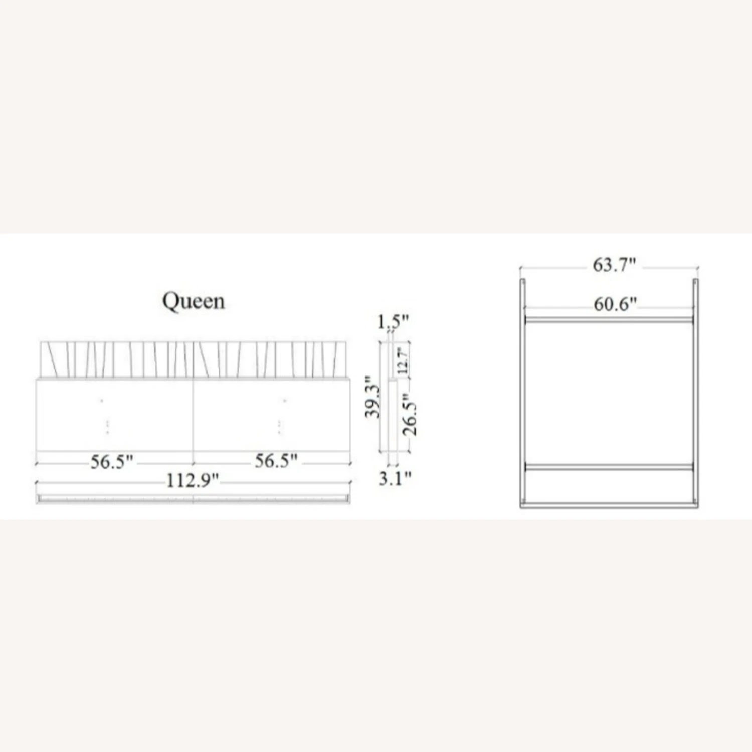 Other Queen Bed In Natural Red Lacquer Finish - Image 3