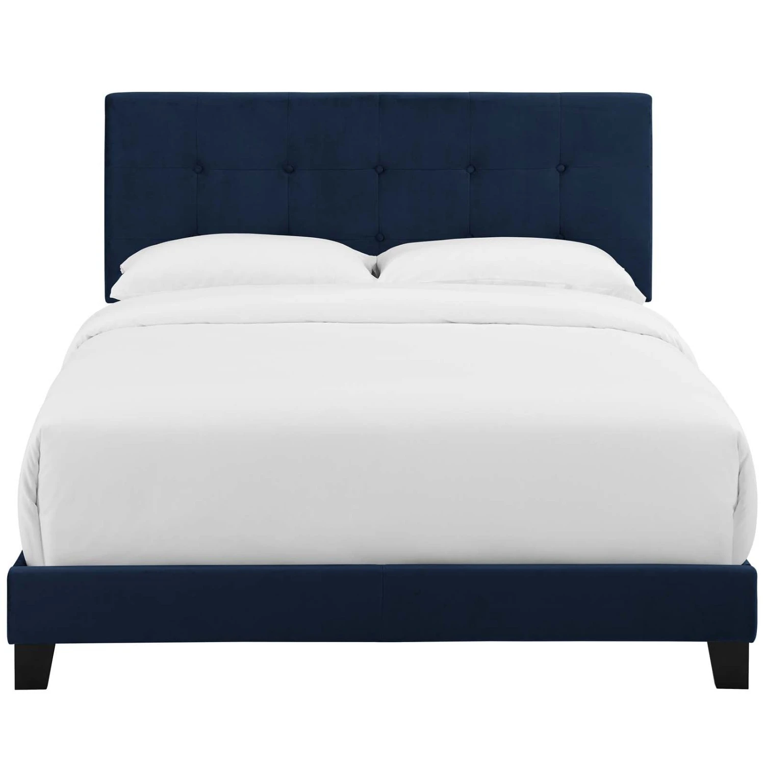 Other Twin Bed In Midnight Blue W/ Tufted Headboard - Image 9