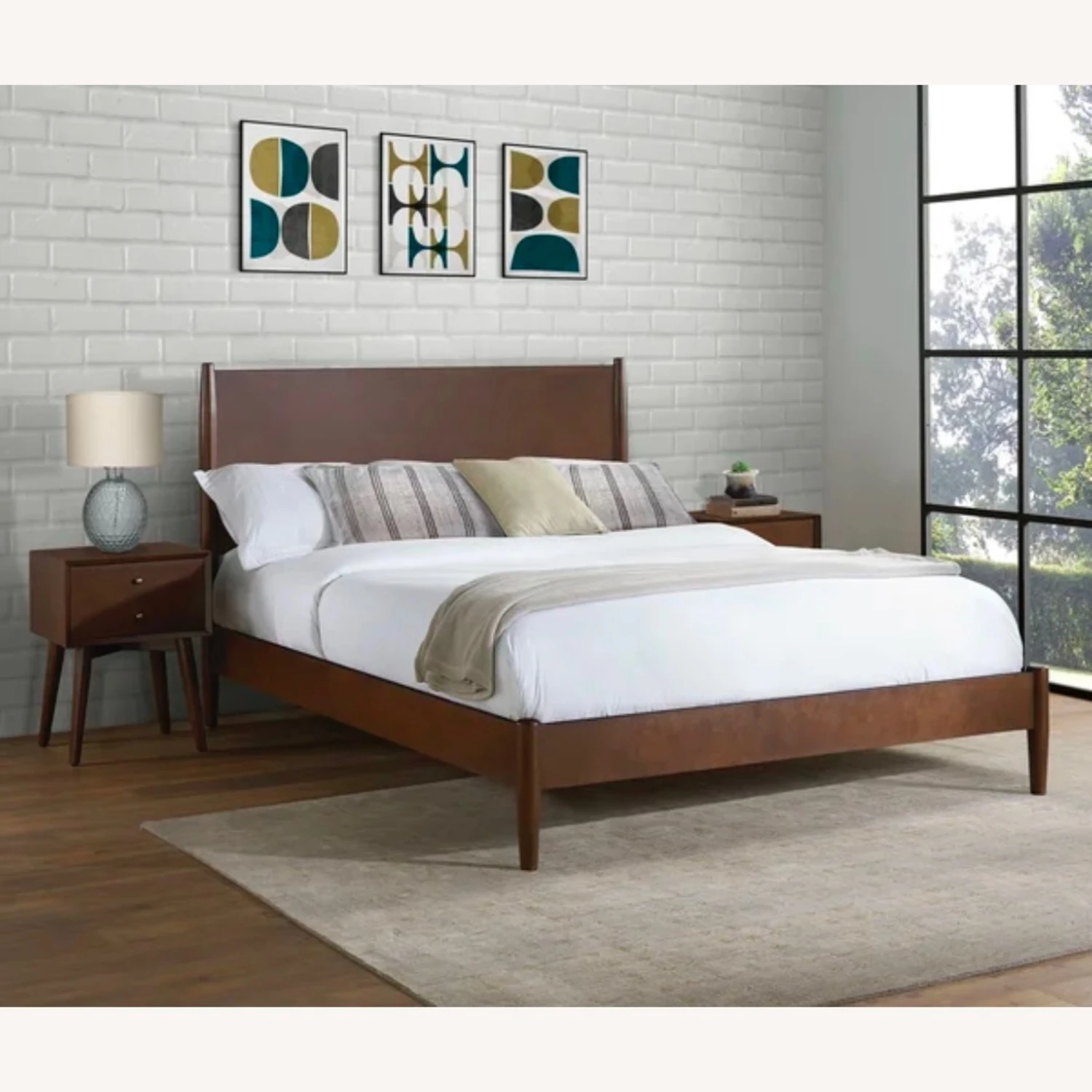 AllModern Brown Queen Size Bed - Image 6