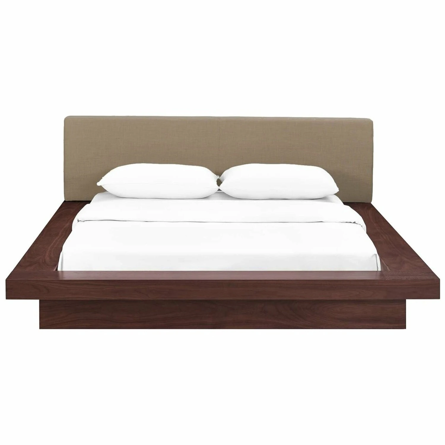 Other Queen Bed In Walnut & Latte W/ Cappuccino Veneer - Image 2