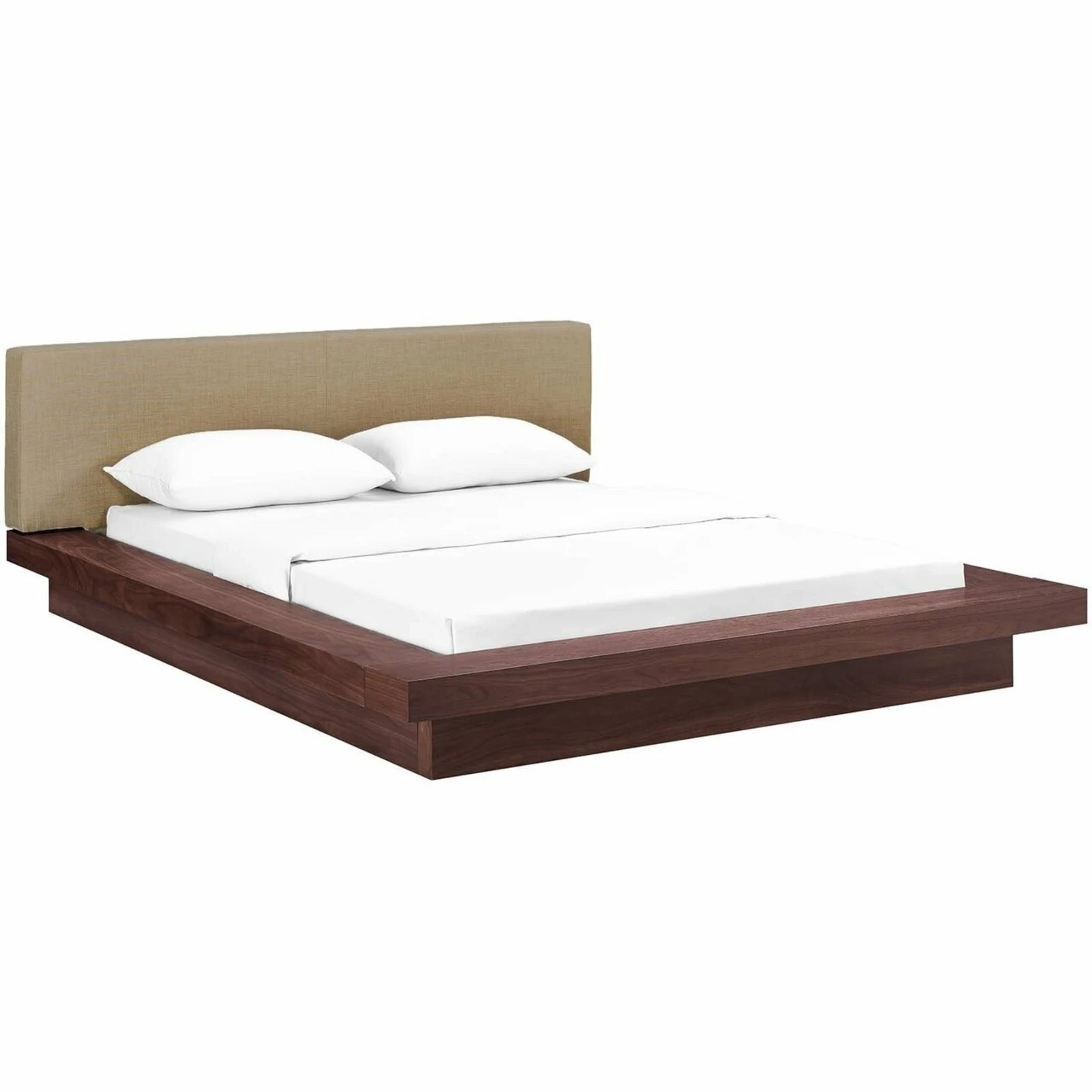Other Queen Bed In Walnut & Latte W/ Cappuccino Veneer - Image 4
