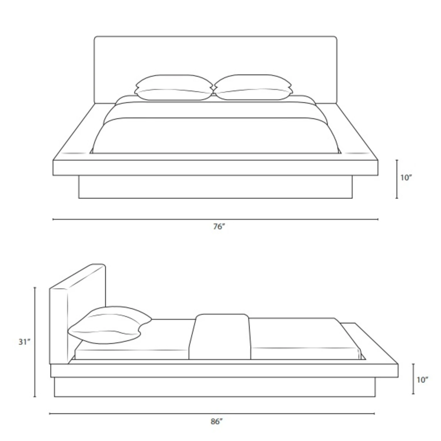 Other Queen Bed In Walnut & Latte W/ Cappuccino Veneer - Image 5