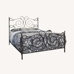 Other Queen Bed In Dark Bronze Powder Coated Metal