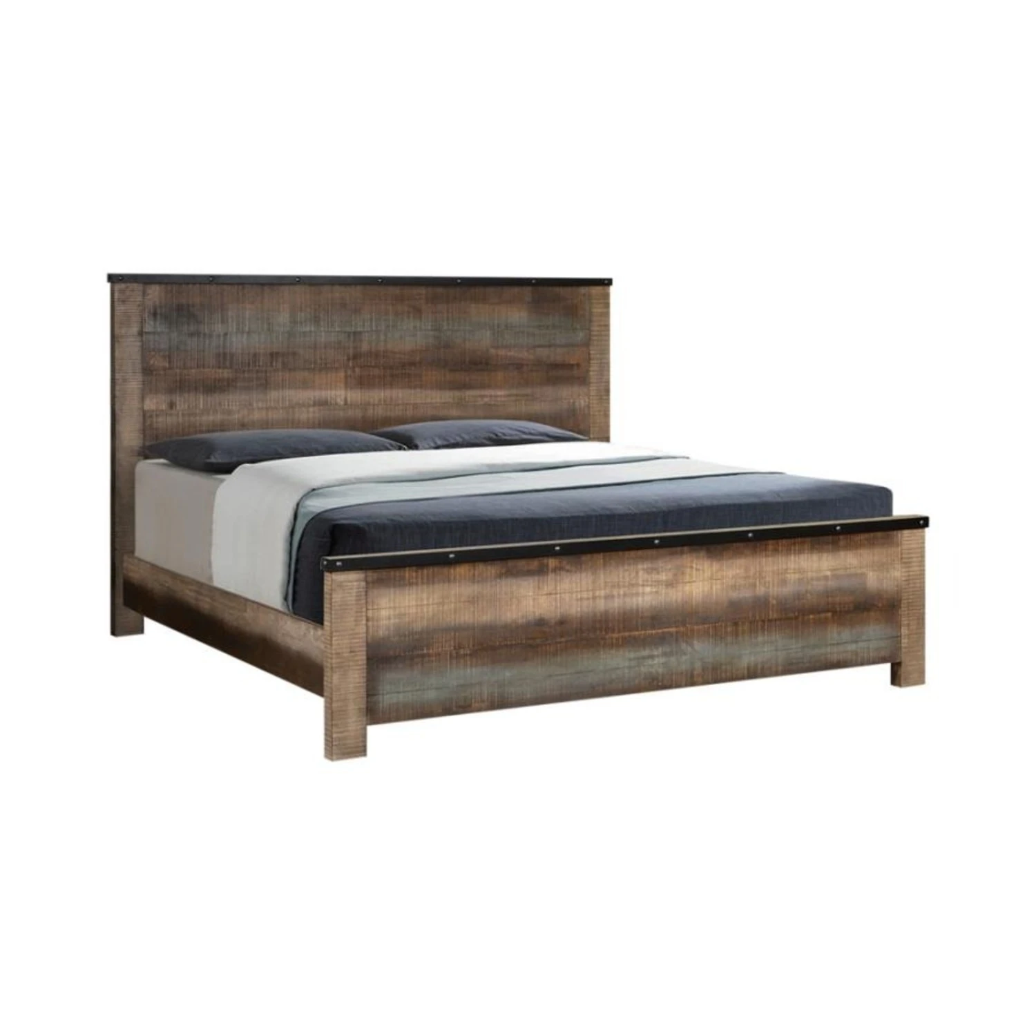Other Queen Bed In Antique Multi-Tonal Finish