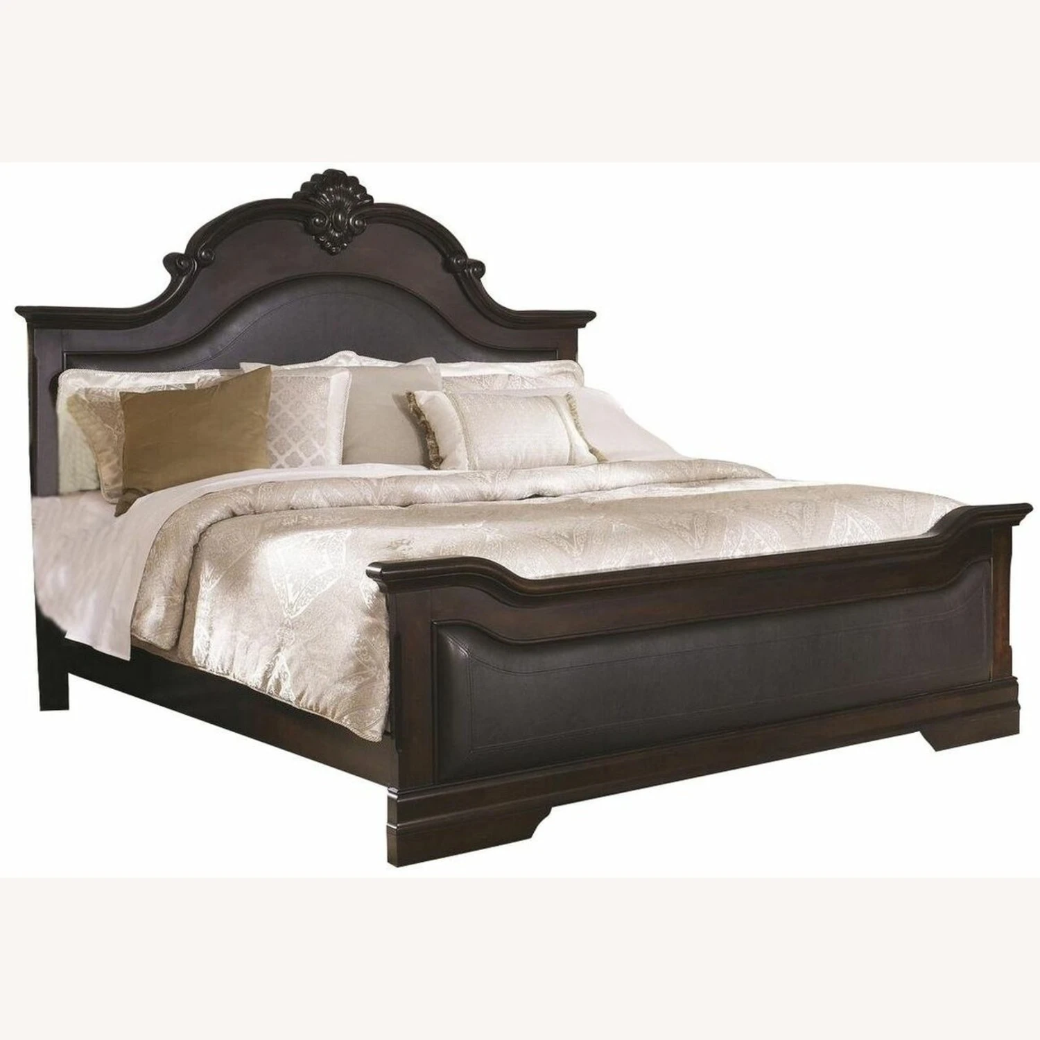 Other Queen Bed In Cappuccino Finish W/ Arched Headboard - Image 5