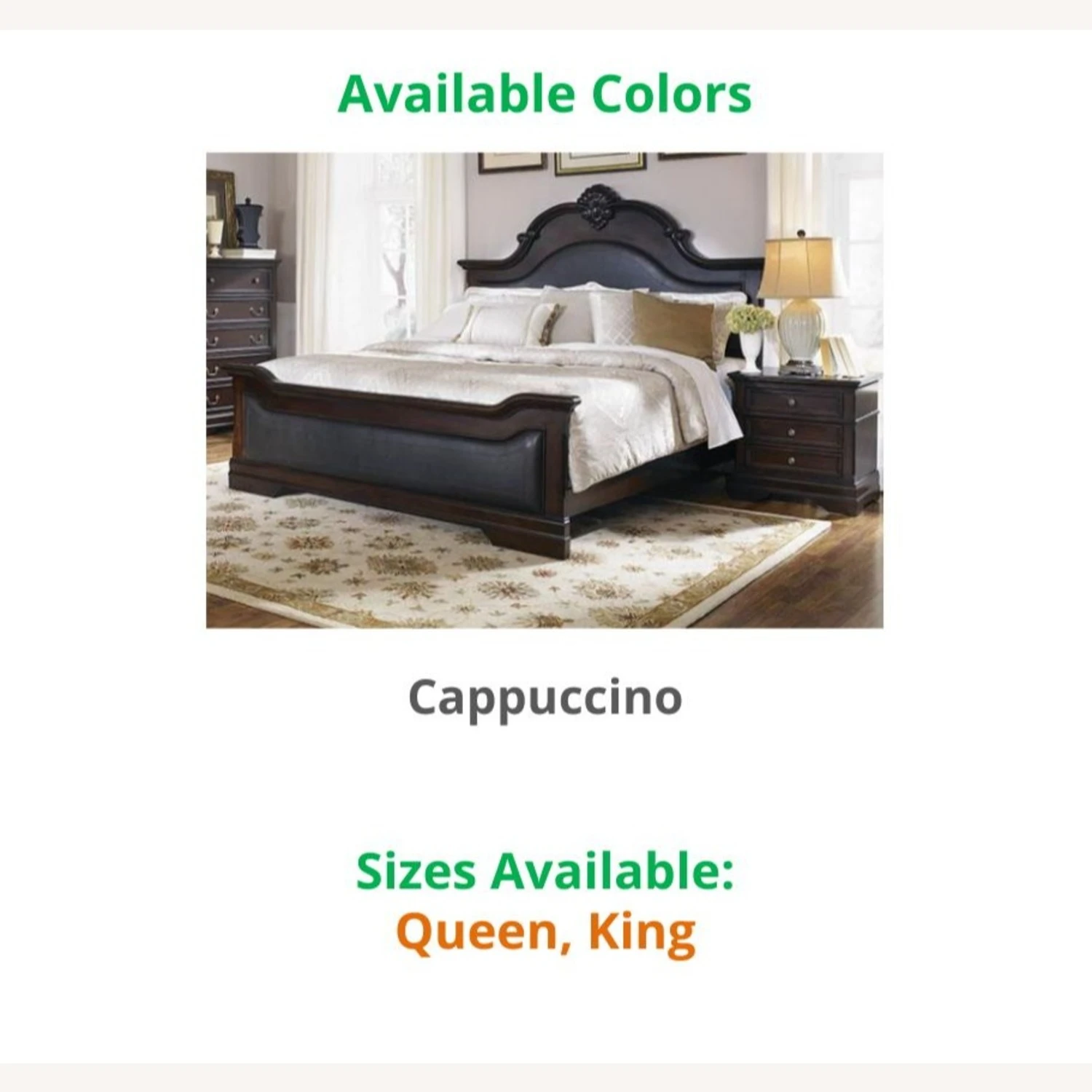Other Queen Bed In Cappuccino Finish W/ Arched Headboard - Image 6