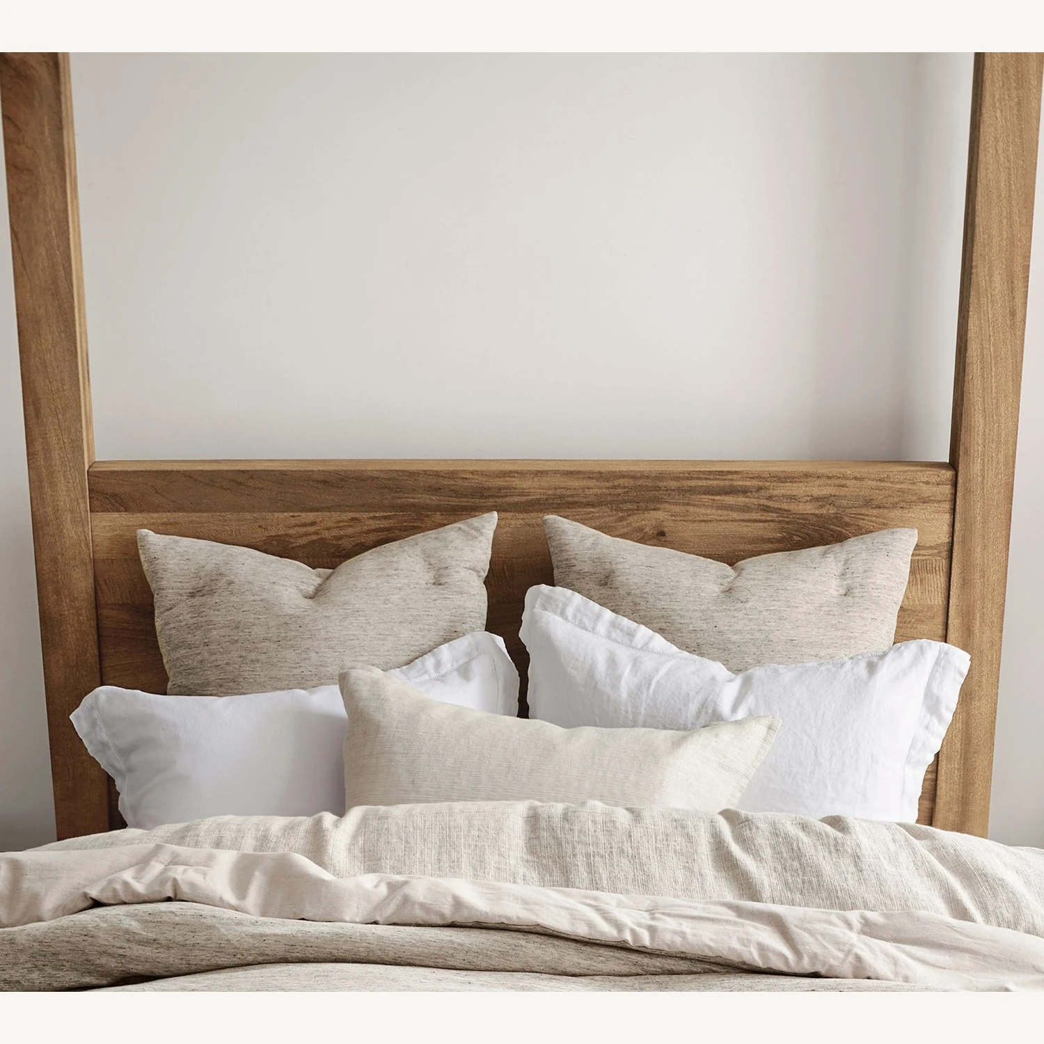 Pottery Barn Oakleigh Reclaimed Wood Canopy Bed - Image 2