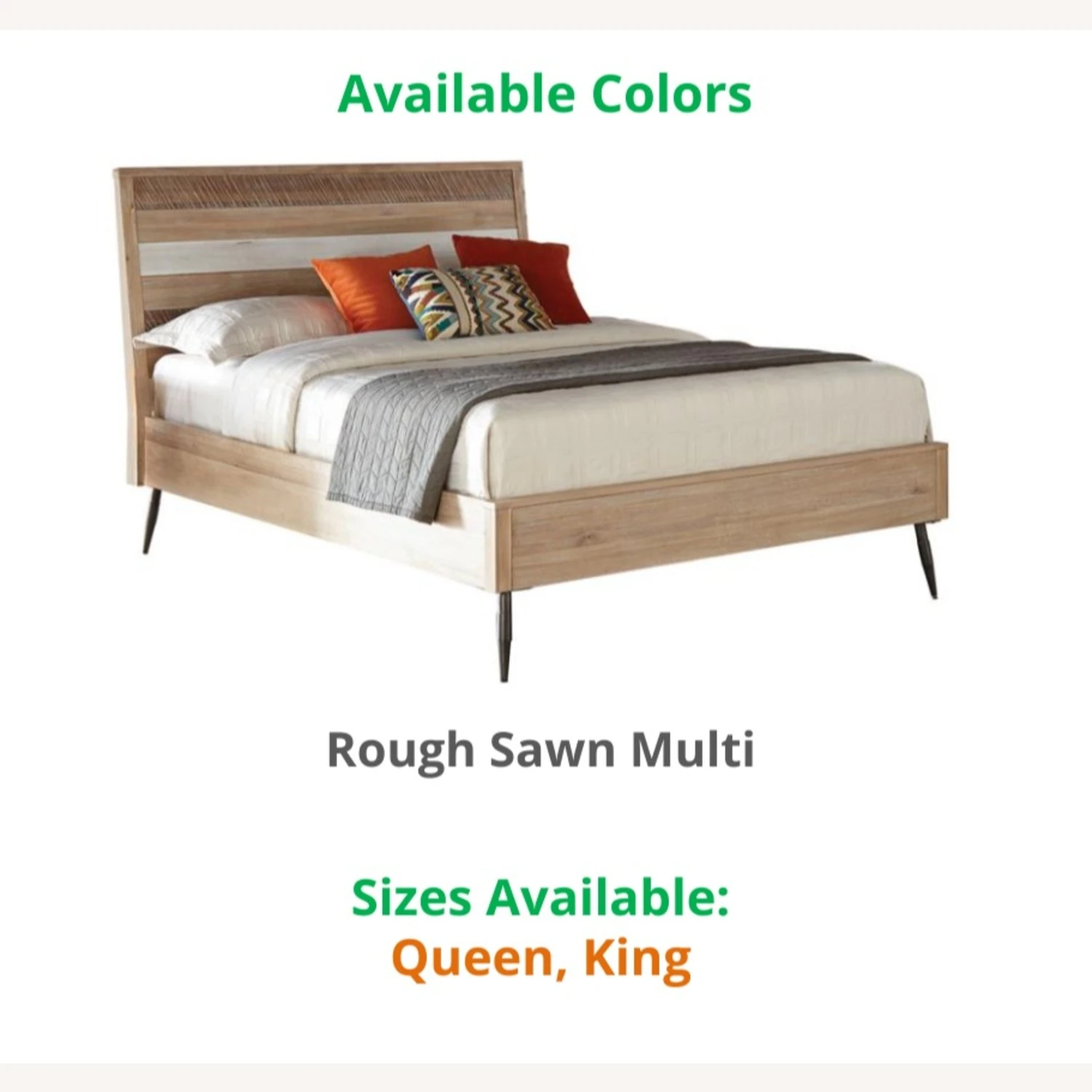 Other Queen Bed In Rough Sawn Multi Finish - Image 4