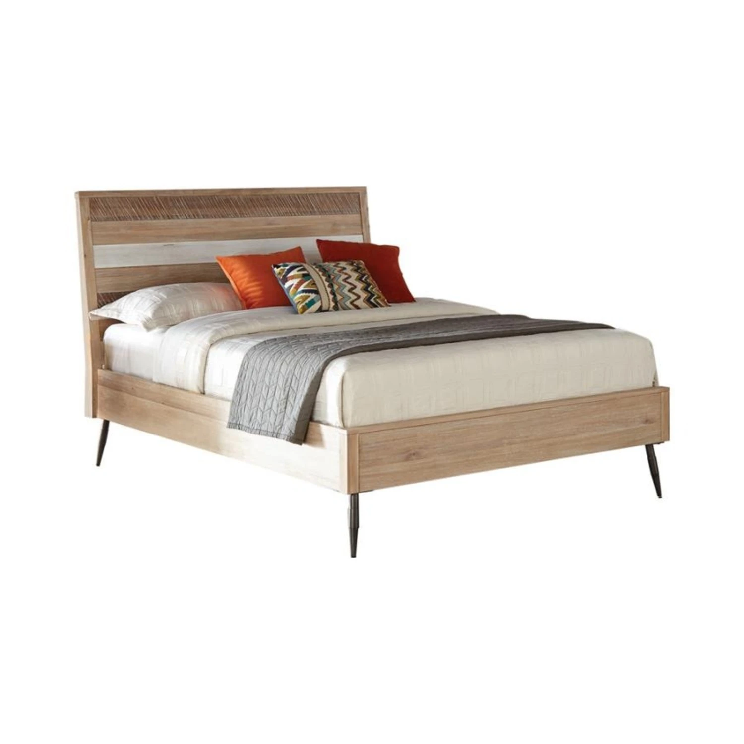 Other Queen Bed In Rough Sawn Multi Finish - Image 6