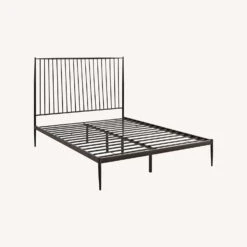 Other Queen Bed In Brown Powder Coated Steel Frame