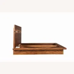 Other Queen Platform Bed In Smokey Walnut Finish