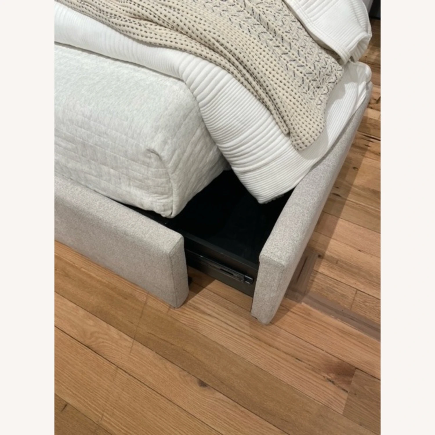 West Elm Emmett Side Storage Bed - Grid Tufted - Image 3