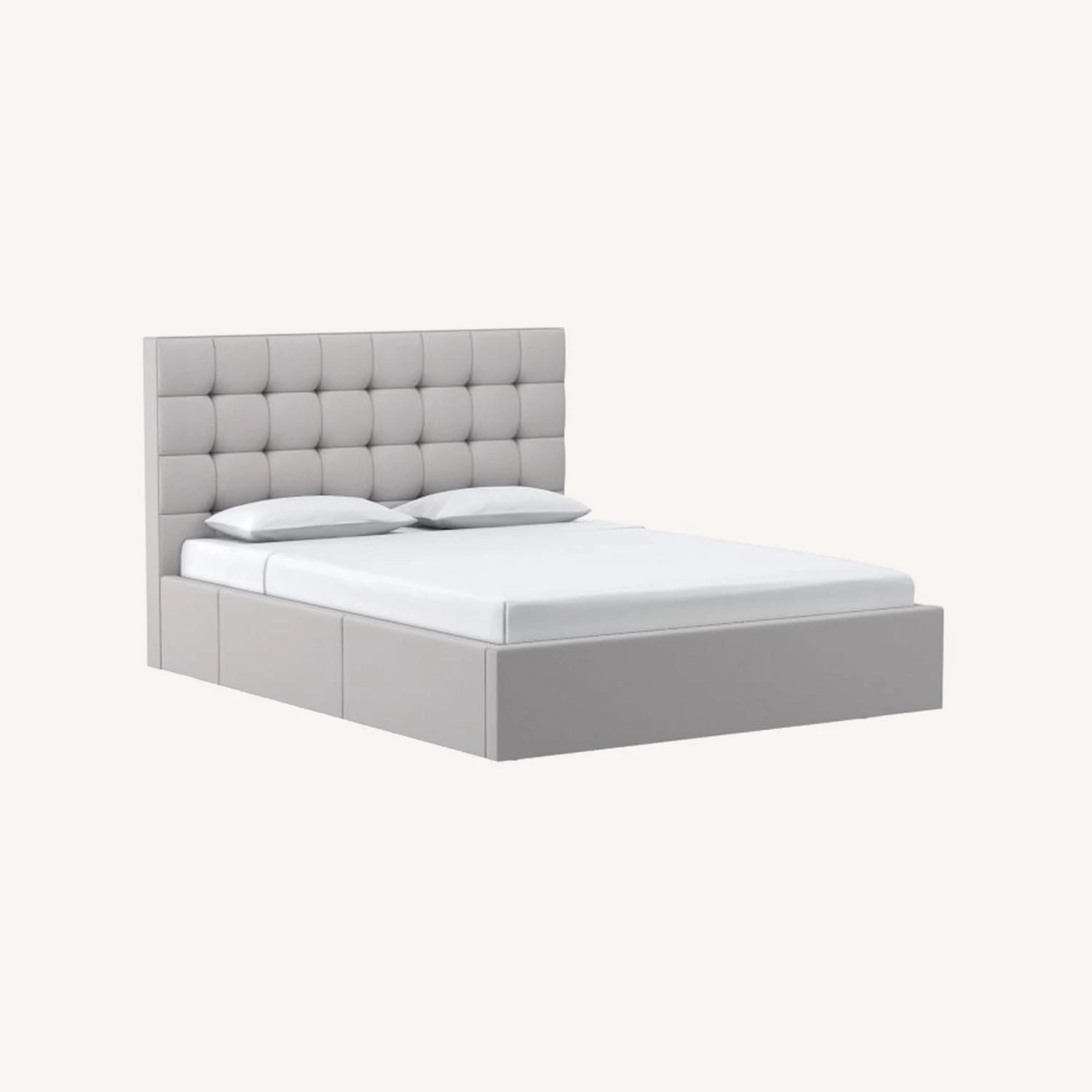 West Elm Emmett Side Storage Bed - Grid Tufted - Image 5