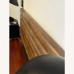 Article Sera Oxford Tan Leather Queen Headboard