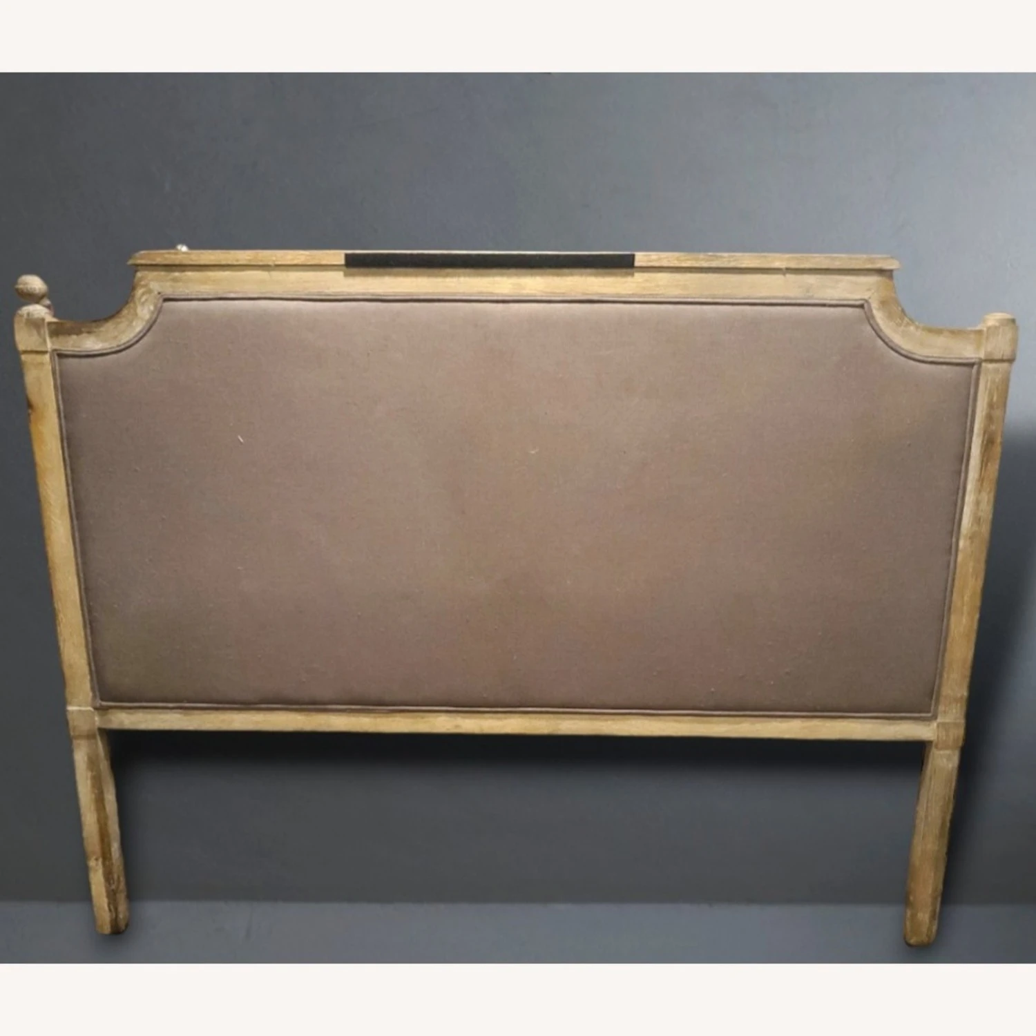 Zentique Louis Aubergine Tufted Oak Headboard - Image 3