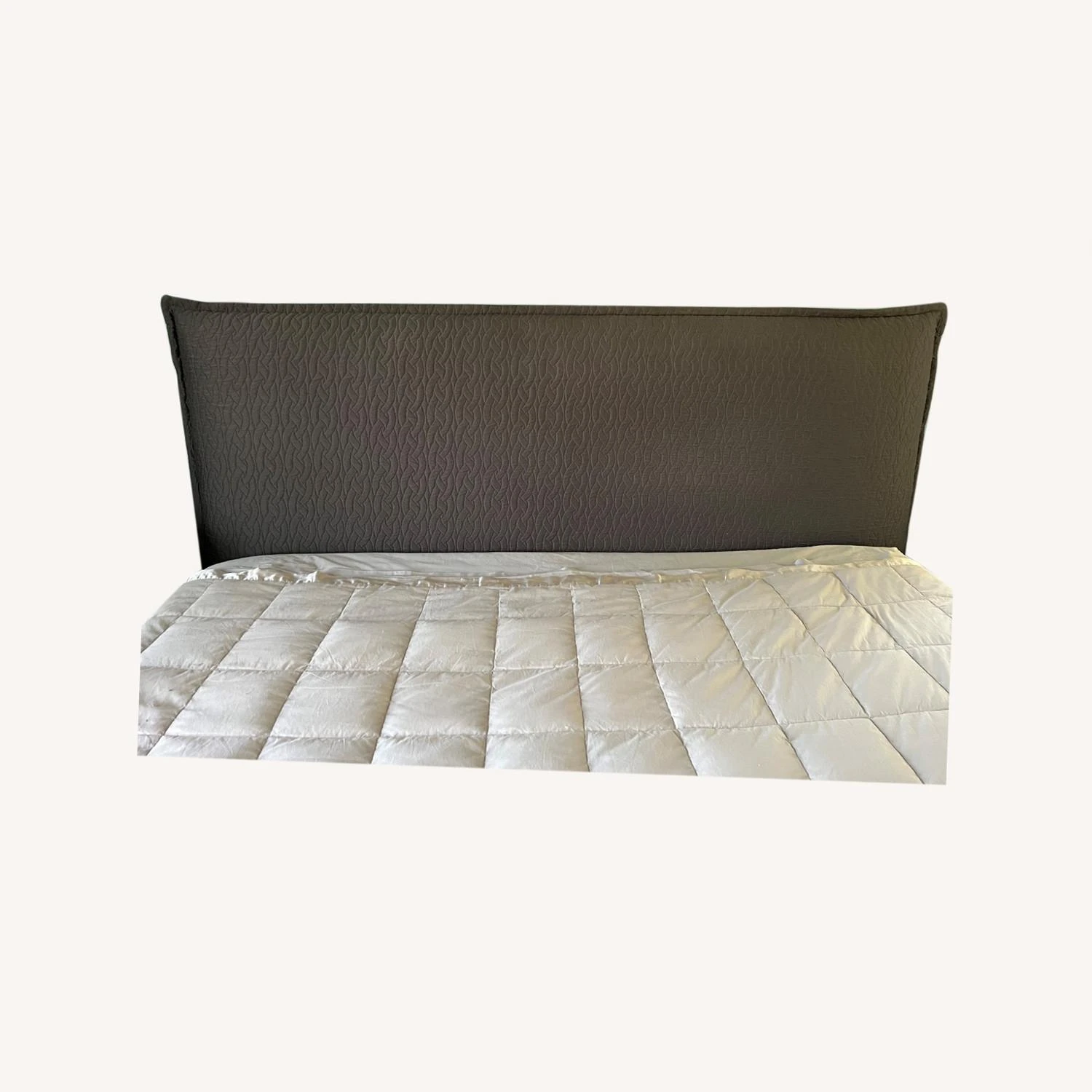 West Elm Slate Matelasse King Headboard - Image 3