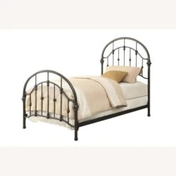 Other Twin Bed In Canopy Design Dark Bronze Finish