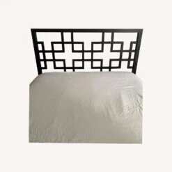 West Elm Black Headboard