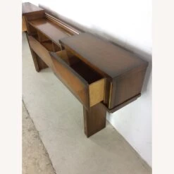Mid Century King Size Headboard With 2 Drawers