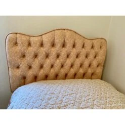 Vintage Twin Pink Tufted Headboard