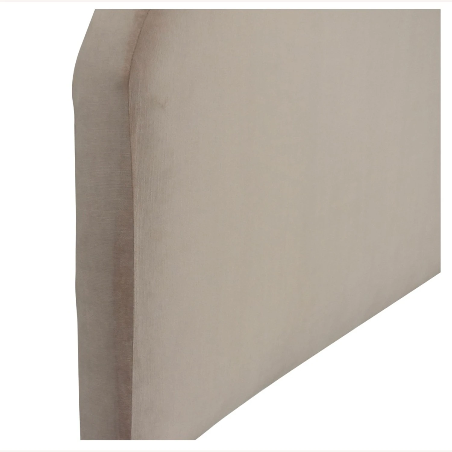 West Elm Queen Curved Headboard Dusty Blush Velvet - Image 10