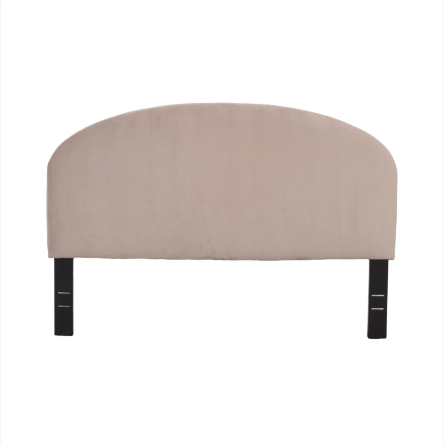 West Elm Queen Curved Headboard Dusty Blush Velvet - Image 13