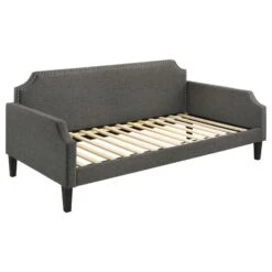 Other Twin Daybed In Grey Woven Fabric With Slat Kits