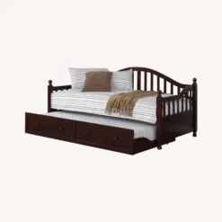 Other Twin Daybed W/ Trundle In Cappuccino Wood Finish