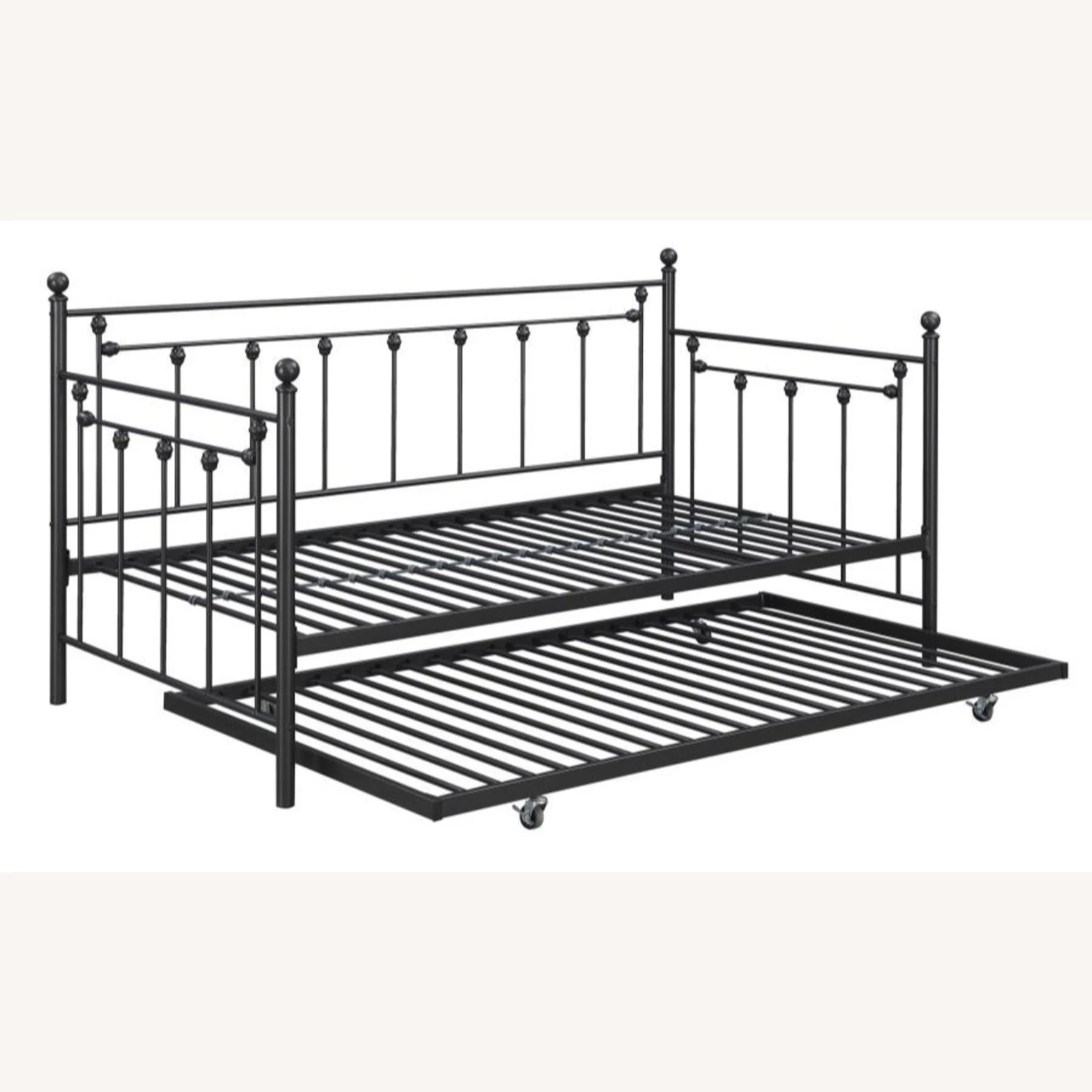Other Twin Daybed In Gunmetal W/ Ornamental Accents - Image 2