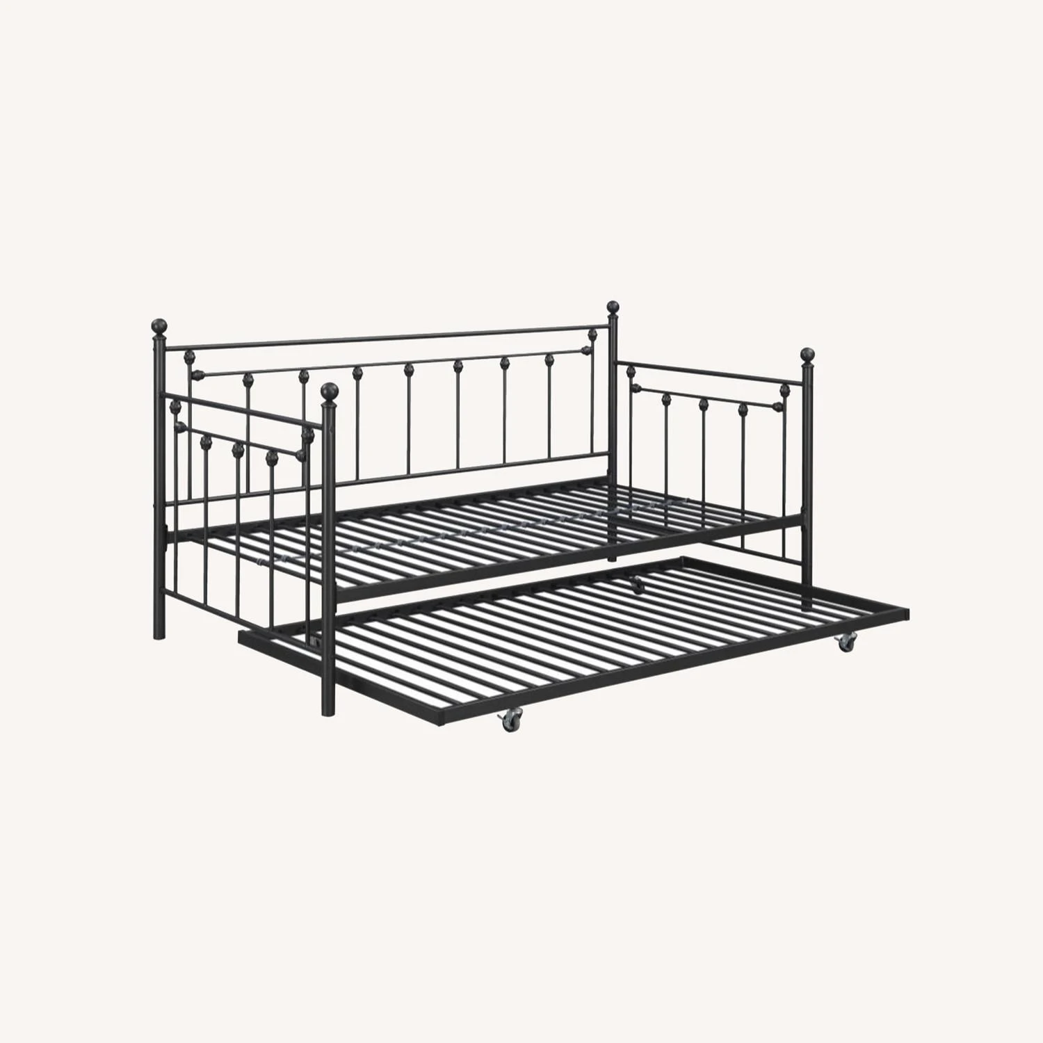 Other Twin Daybed In Gunmetal W/ Ornamental Accents - Image 3