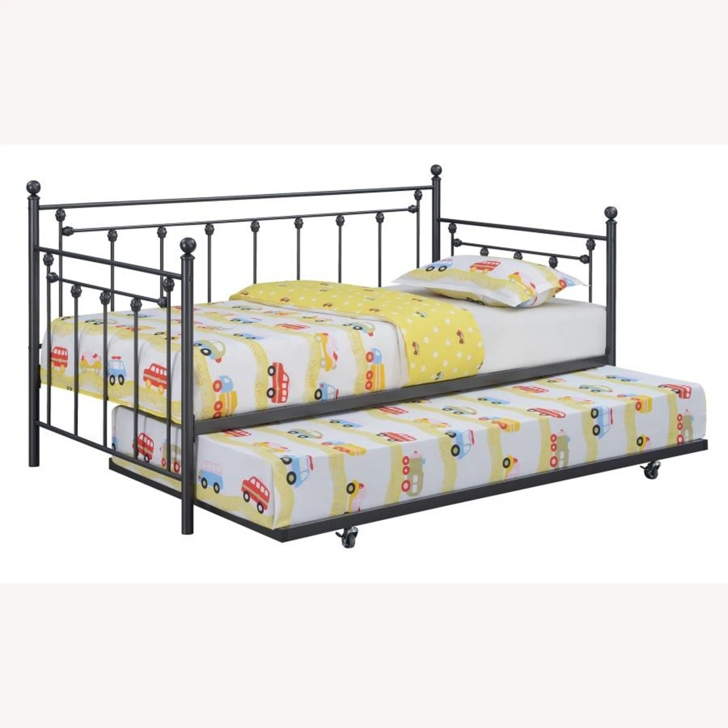 Other Twin Daybed In Gunmetal W/ Ornamental Accents - Image 4