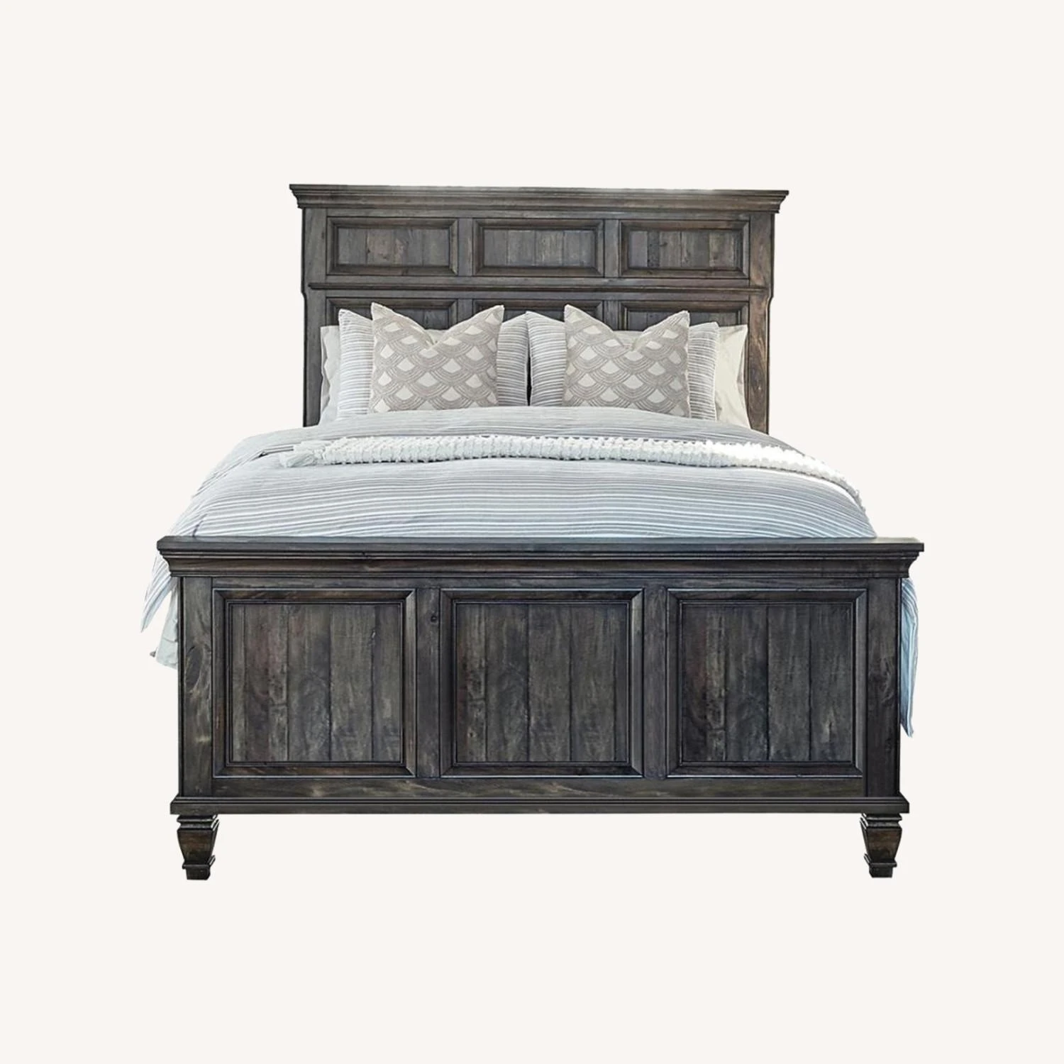 Other King Bed In Weathered Brown Finish - Image 6