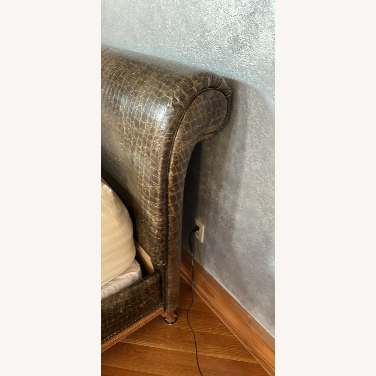 Other Embossed Leather Designer King Bed - Image 3