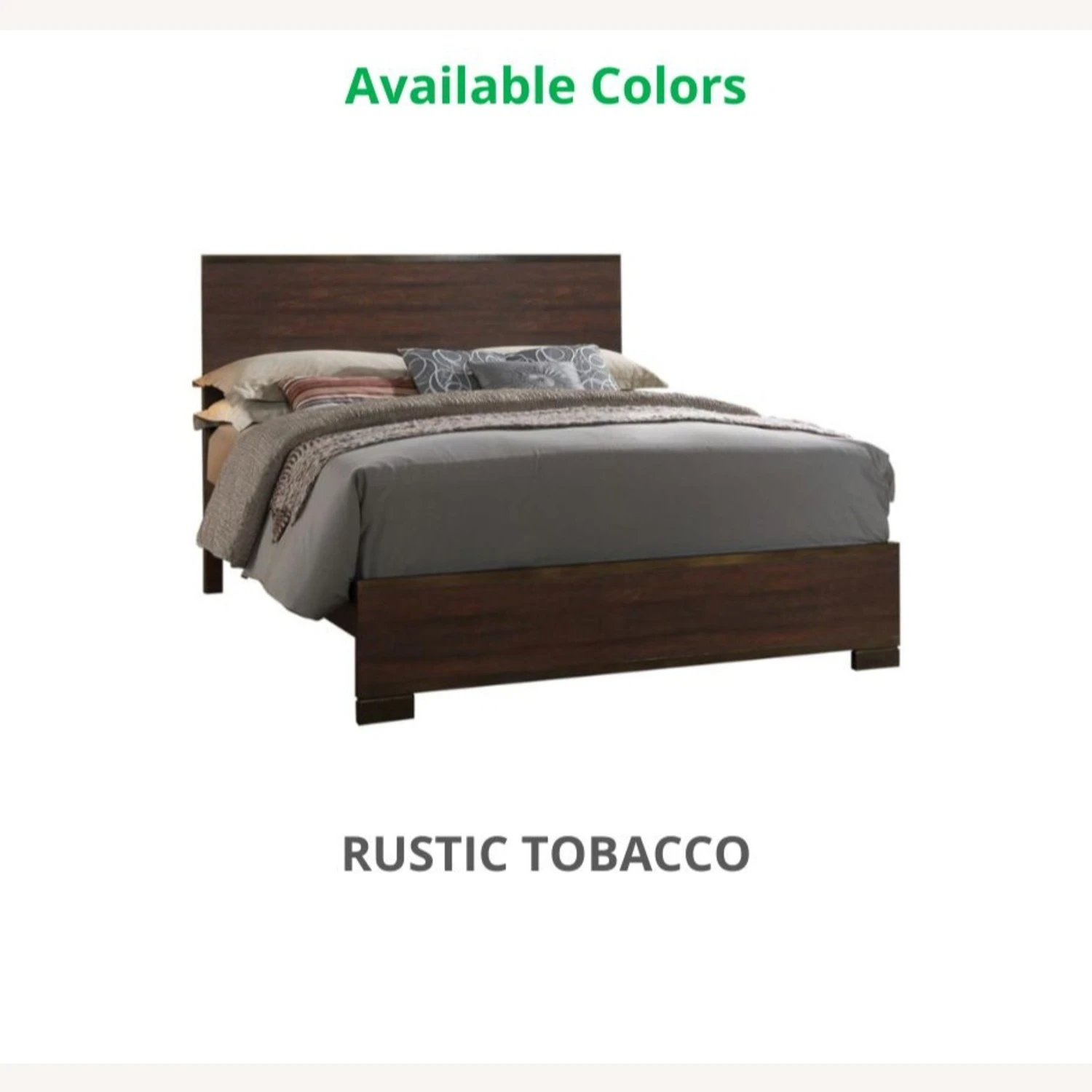 Other King Bed In Rustic Tobacco With Straight Headboard - Image 4