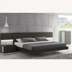 Other King Bed In Light Grey Lacquer Finish