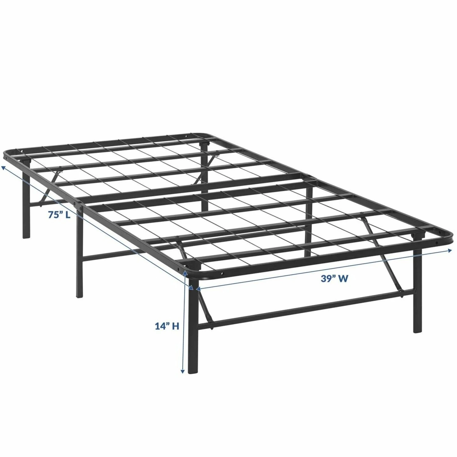 Other Twin Bed In Brown Stainless Steel Frame Finish - Image 4