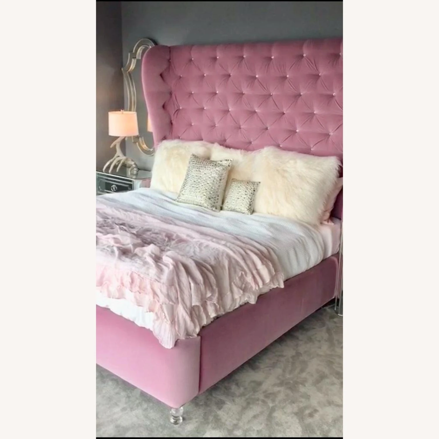 Other Custom Made Pink King Size Bed - Image 6