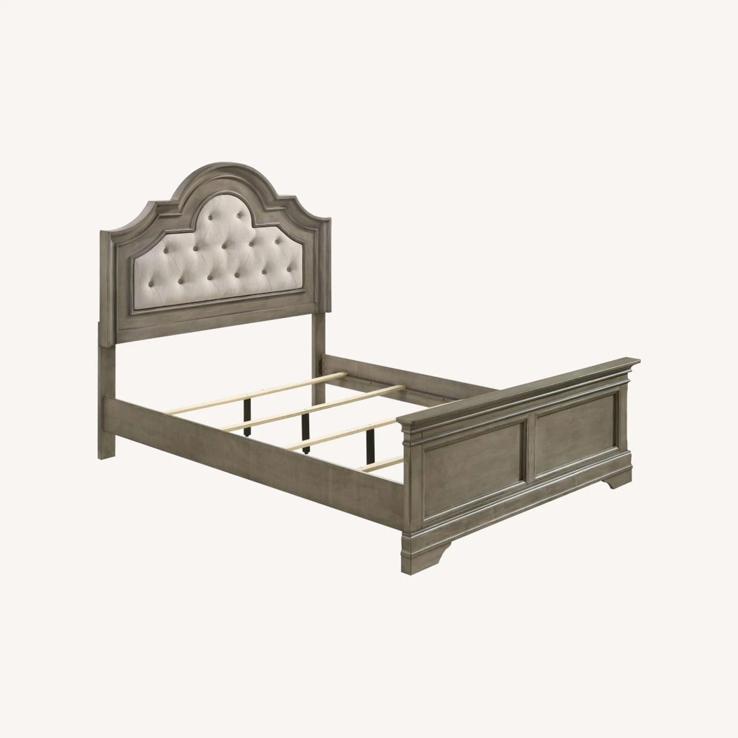 Other King Bed In Wheat W Arched Upholstered Headboard - Image 10