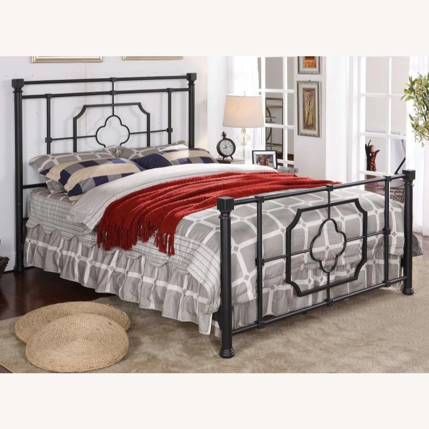 Other King Bed In Metal Matte Weathered Black Finish
