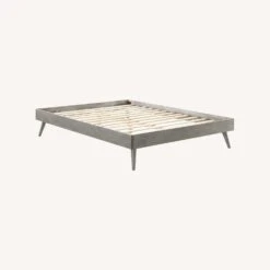 Other King Platform Bed In Grey Wood Frame Finish