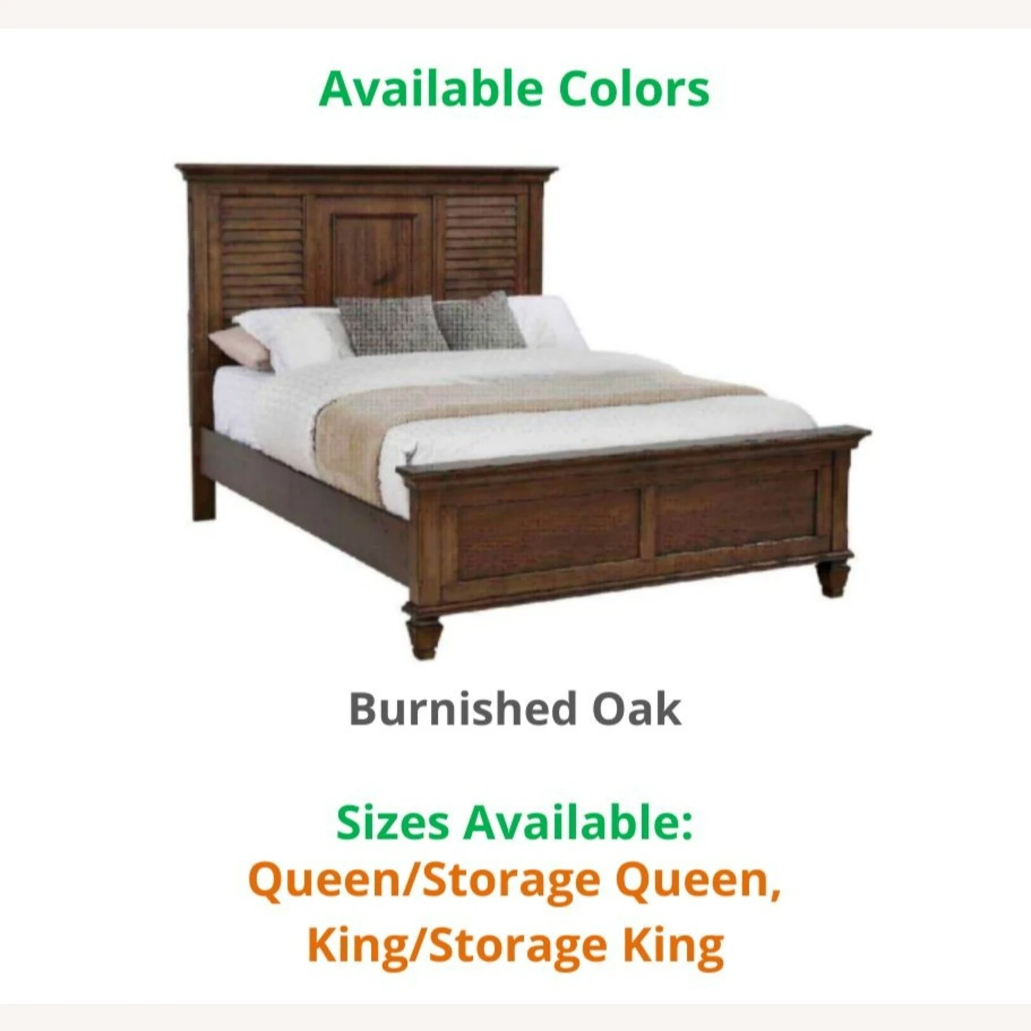 Other Storage Platform King Bed In Burnished Oak Finish - Image 4