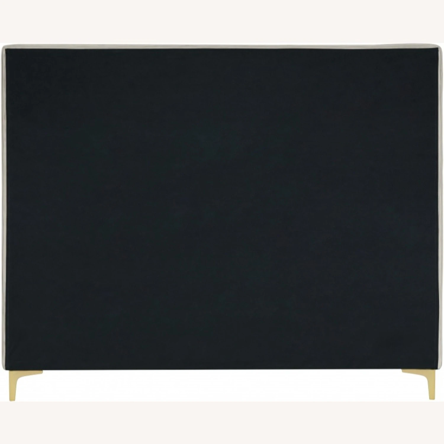 Other King Bed In Cream Velvet W/ Piping Design - Image 6