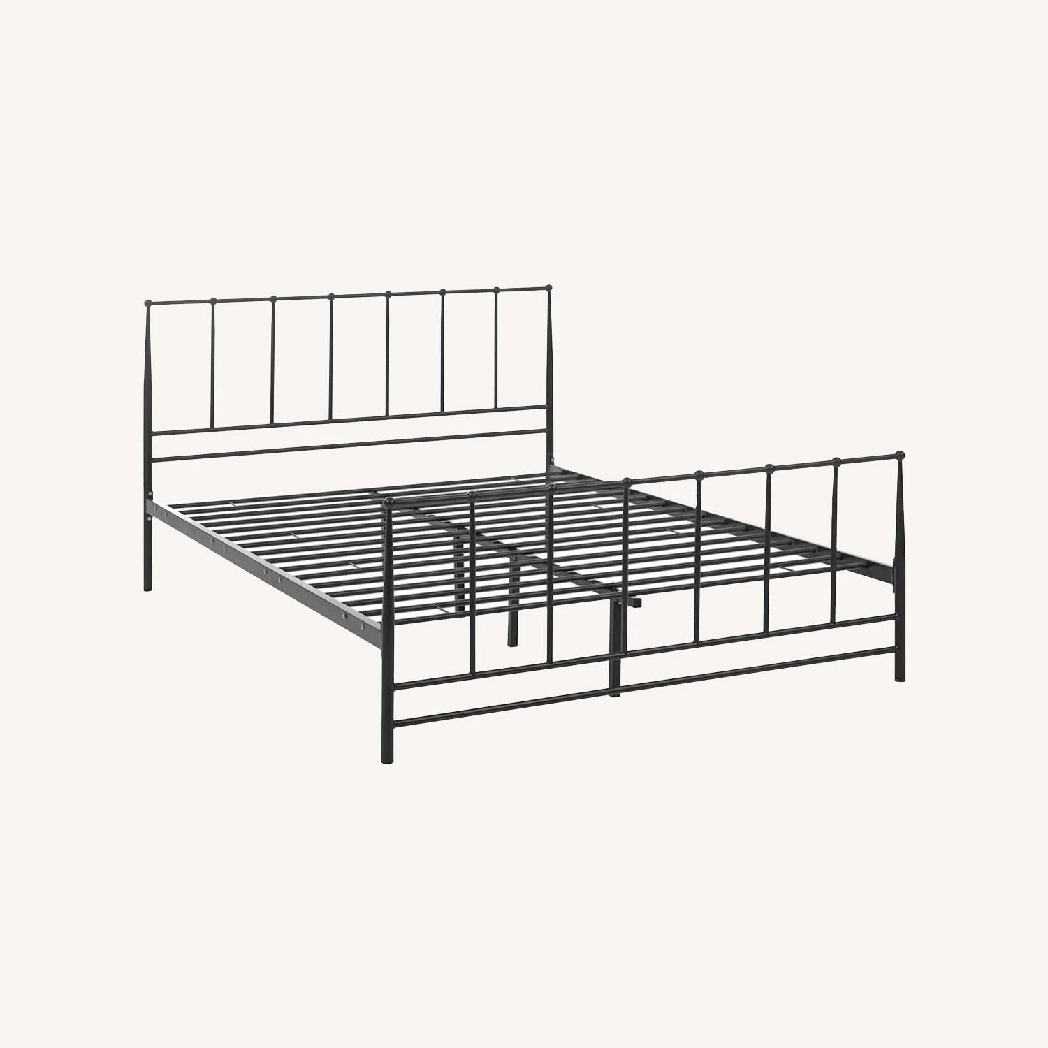 Other Modern King Bed In Brown Coated Steel Frame Finish - Image 2