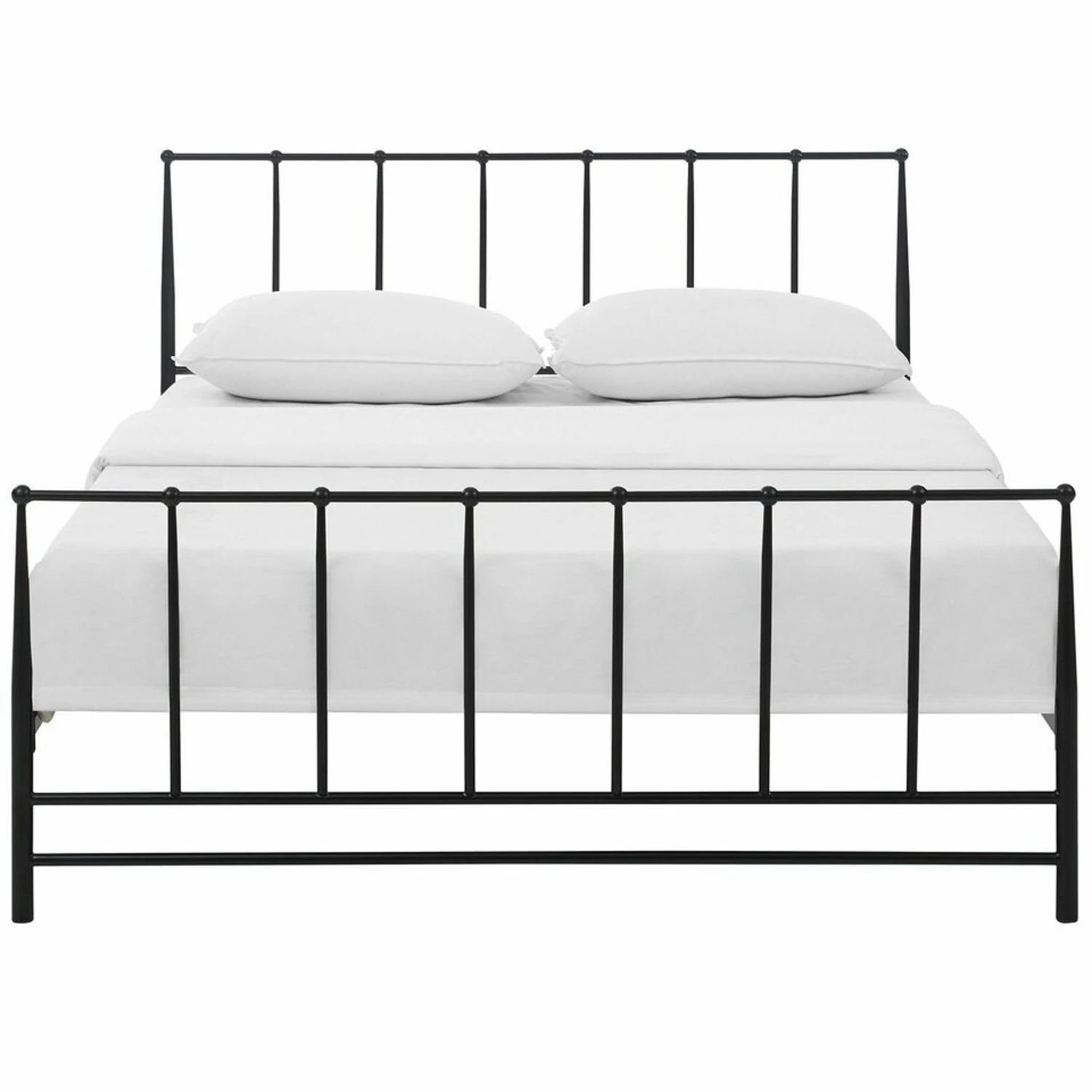 Other Modern King Bed In Brown Coated Steel Frame Finish - Image 8
