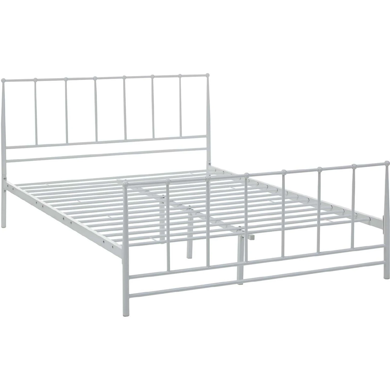 Other Modern King Bed In White Coated Steel Frame - Image 6