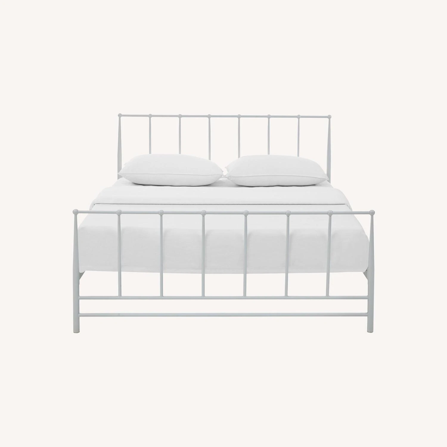 Other Modern King Bed In White Coated Steel Frame - Image 8