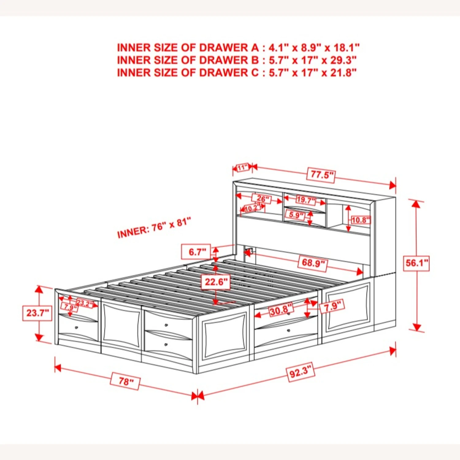 Other King Bed In Deep Cappuccino Solid Hardwood Finish - Image 5