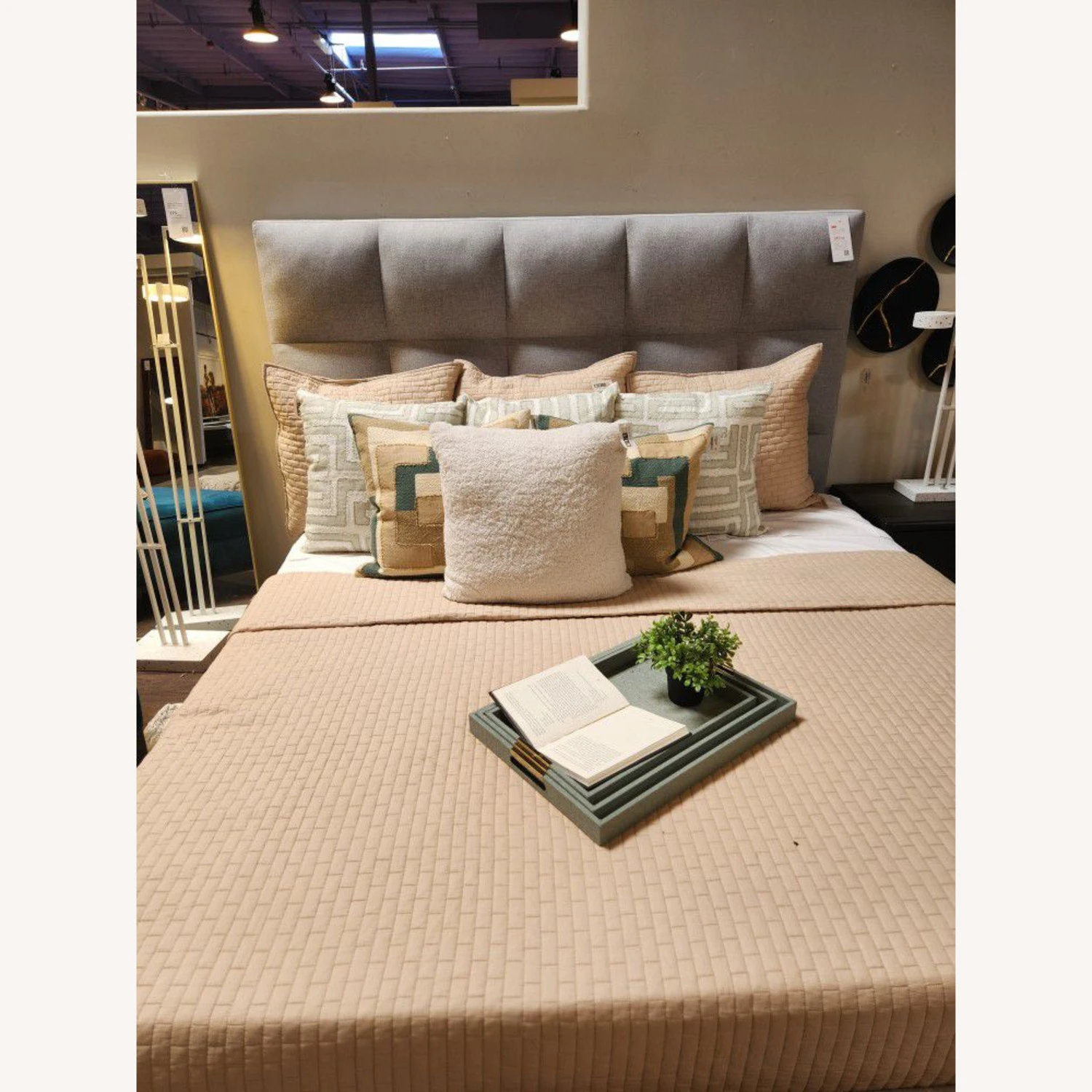 Living Spaces King Size Bed - Image 3