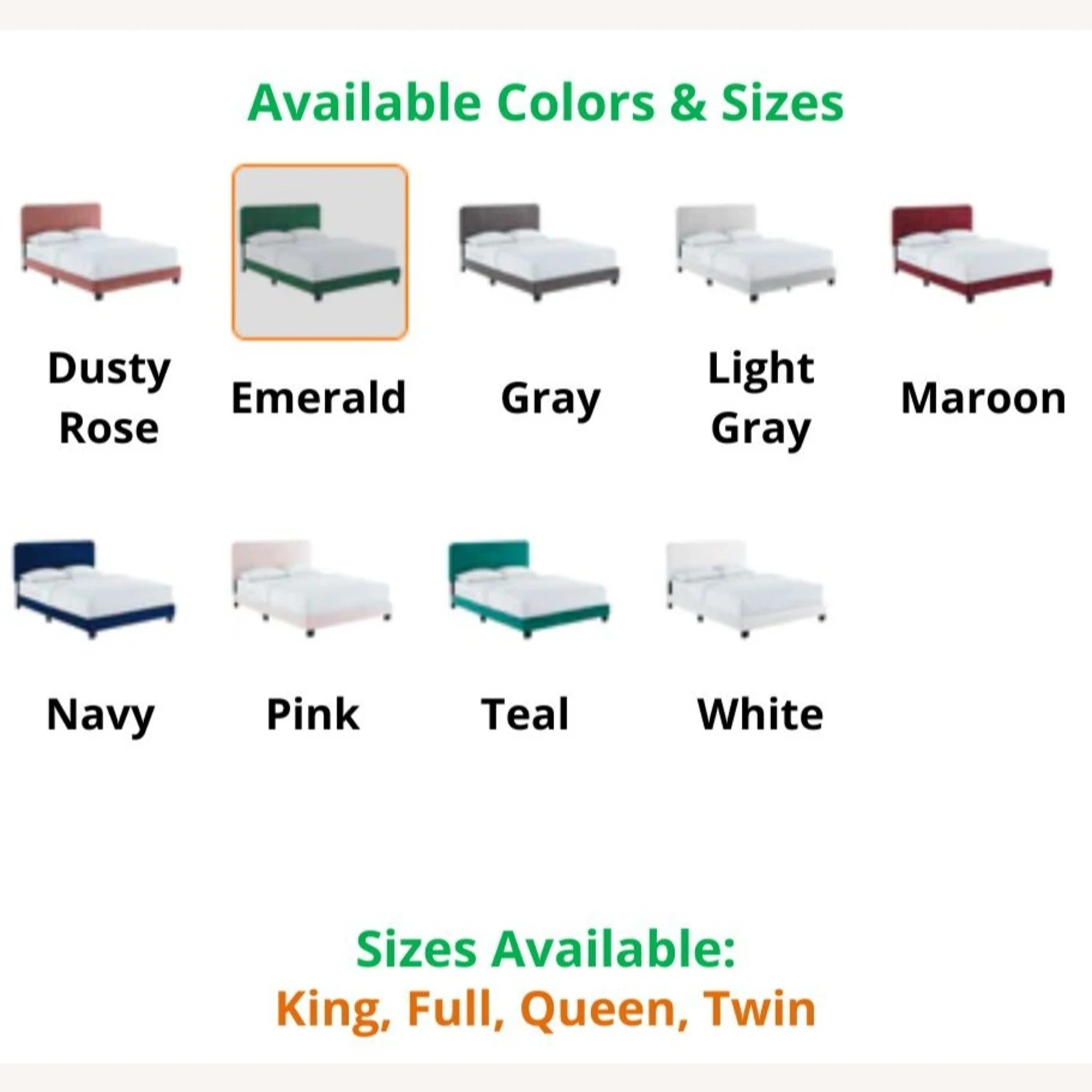 Other King Bed Upholstered In Teal Performance Velvet - Image 2