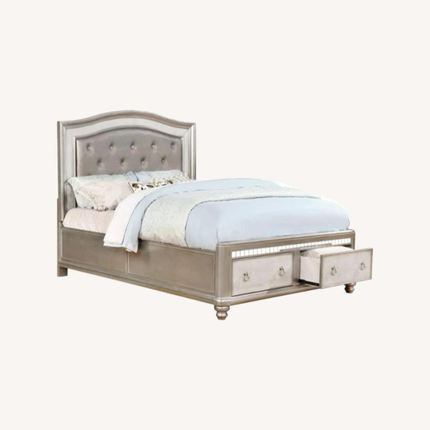 Other King Bed In Platinum Metallic Finish - Image 4